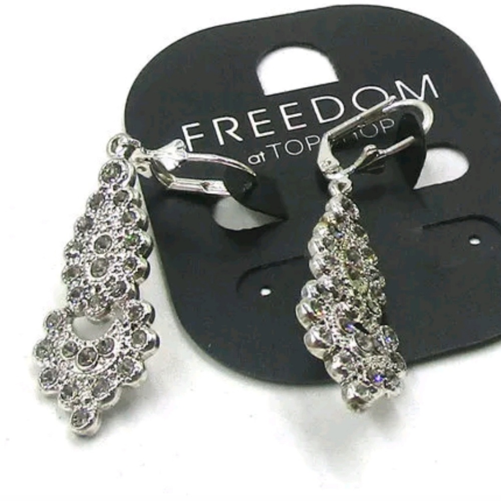 ❇️ Topshop rhinestone drop earrings ❇️